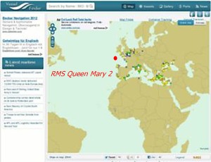 QM2 Cunard RMS Queen Mary 2 ship position at VesselFinder.com