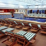 Cunard Queen Mary 2 cruise ship Swimming Pool indoor