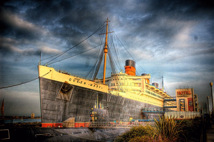 RMS Queen Mary haunted ship hotel, Long Beach CA