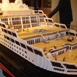 Cunard QM2 ship Lego model construction - photo 4 of 8