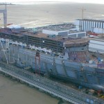 QM2 ship construction photo - 2003 Feb 5